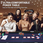 Table de poker 180cm pliable 8 à 10 joueurs