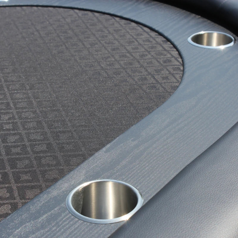 Table de Poker Ovale de Luxe Qualité Casino (10 Joueurs)