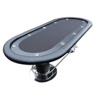 Table de Poker Ovale de Luxe Qualité Casino (10 Joueurs)