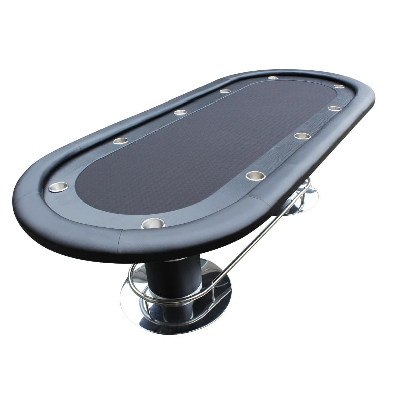 Table de Poker Ovale de Luxe Qualité Casino (10 Joueurs)